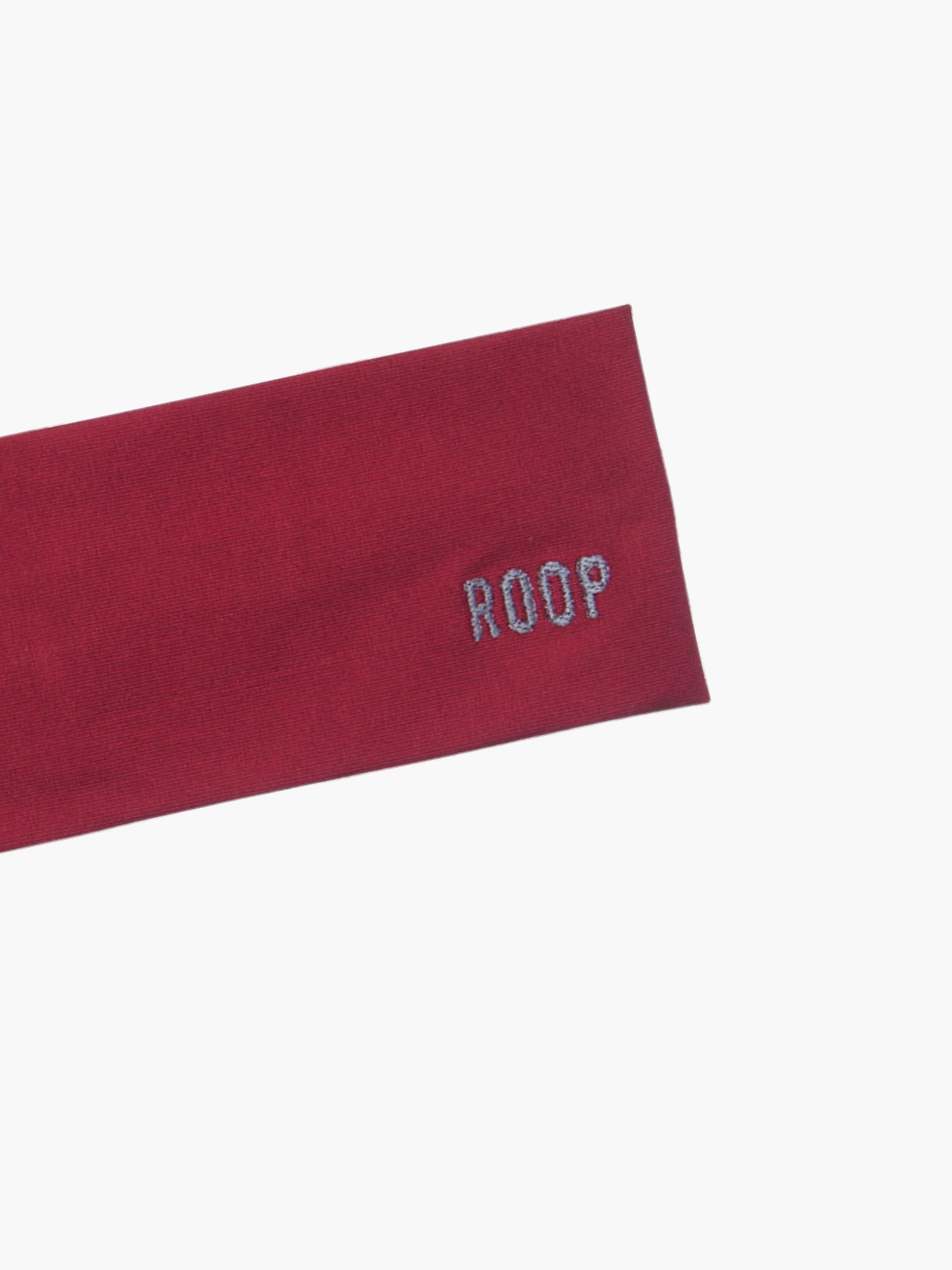 Jennifer headband in Evie Joynes burgundy