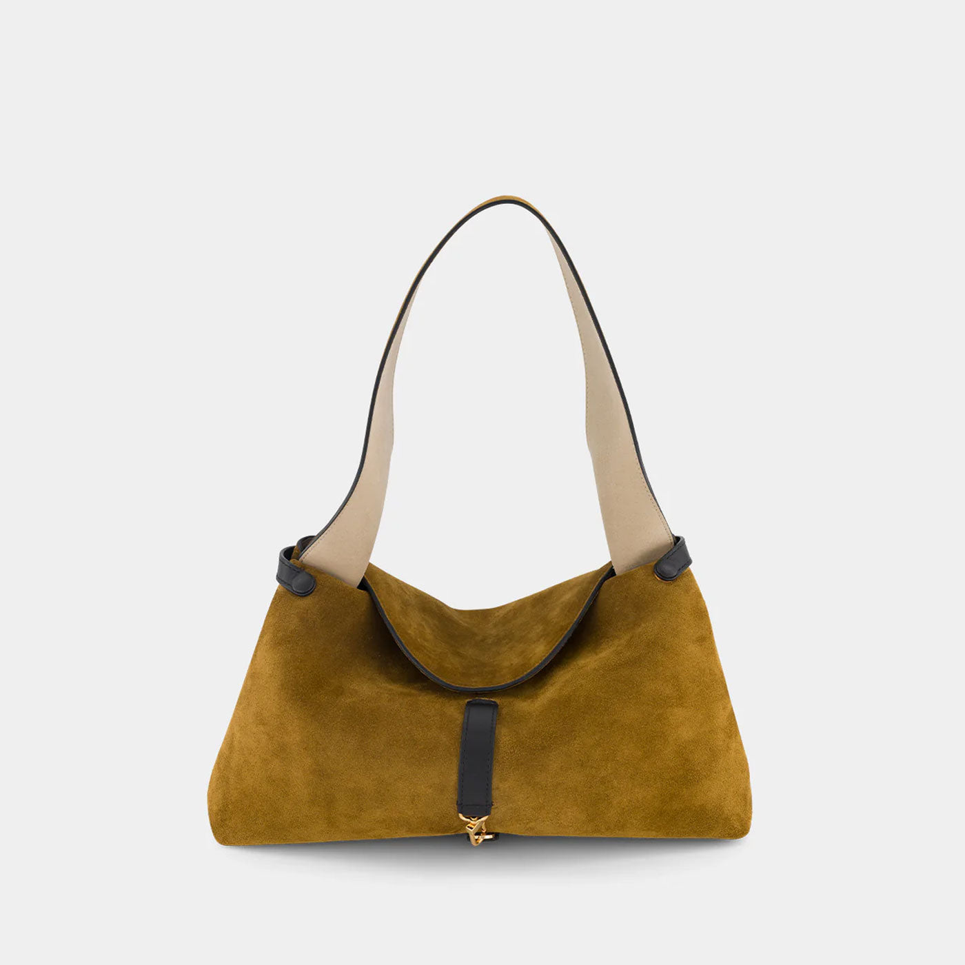 FLORENCIA PURSE - SUEDE SOFT CALF - MUSTARD BLACK