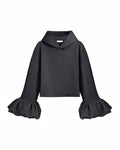 Charcoal Statement Sleeve Hoodie
