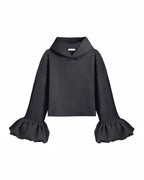 Charcoal Statement Sleeve Hoodie