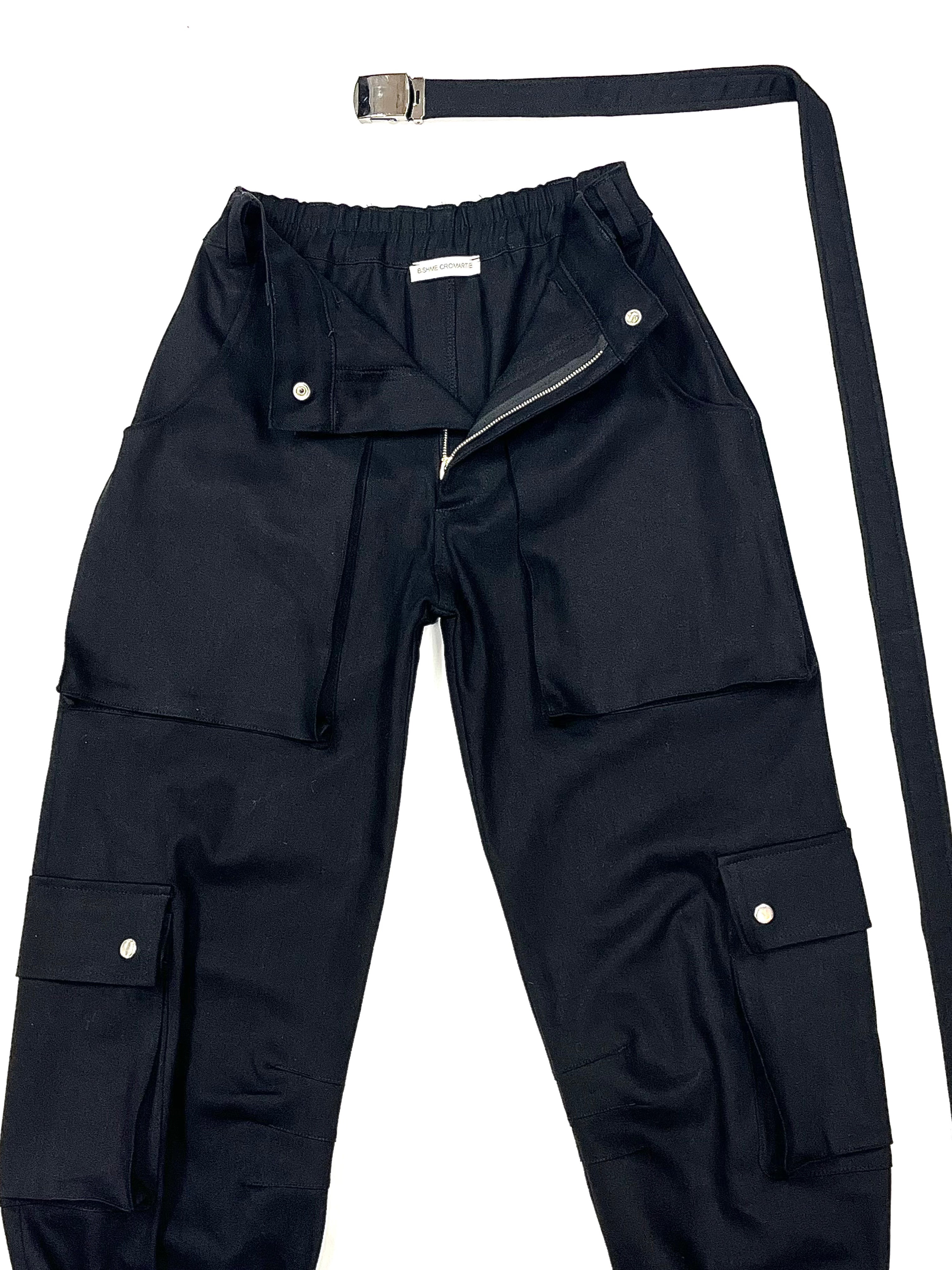 Nina Denim Cargo Pants