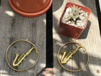 Darling, I Just Want You To Know - Saxophone Hoop Earrings