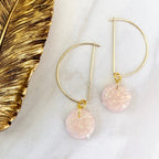 18k Gold Filled Geometric Hoops // Sparkle