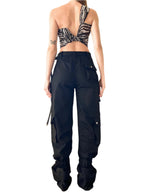 Nina Denim Cargo Pants