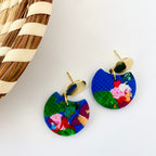 Birdie //  Cobalt Blue Floral Print