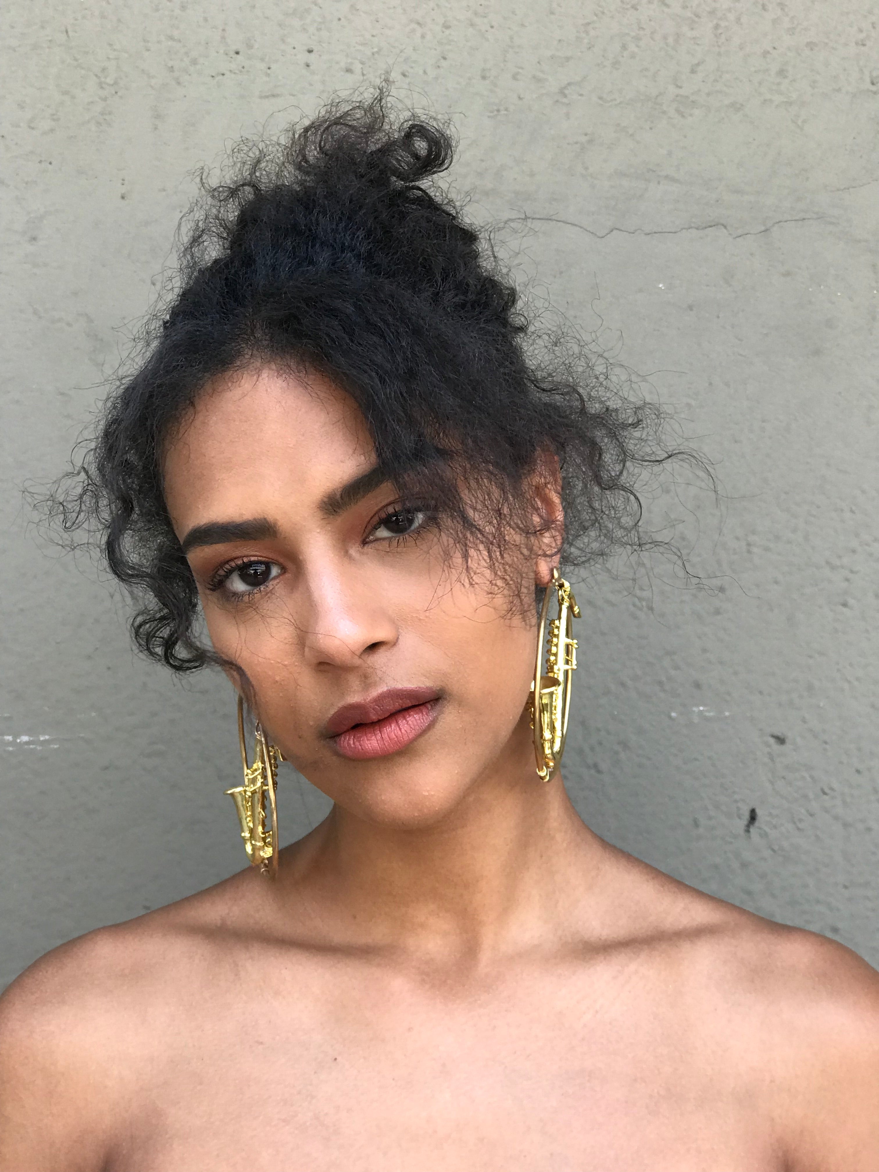 Darling, I Just Want You To Know - Saxophone Hoop Earrings