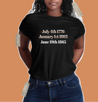 Juneteenth - June 19, 1865 - Unisex T Shirt