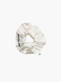Melissa bridal scrunchie in ivory bamboo silk- Just married