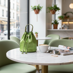 Kadiki Bag - Green Croc Metallic Leather