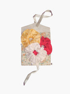 Melissa scrunchie in black and pastel floral