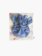 Bamboo silk baby furoshiki bridal handbag in white