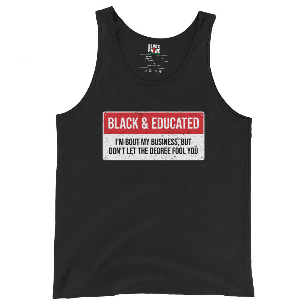 Black & Educated Tank Top