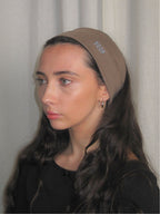 Jennifer headband in soft brown