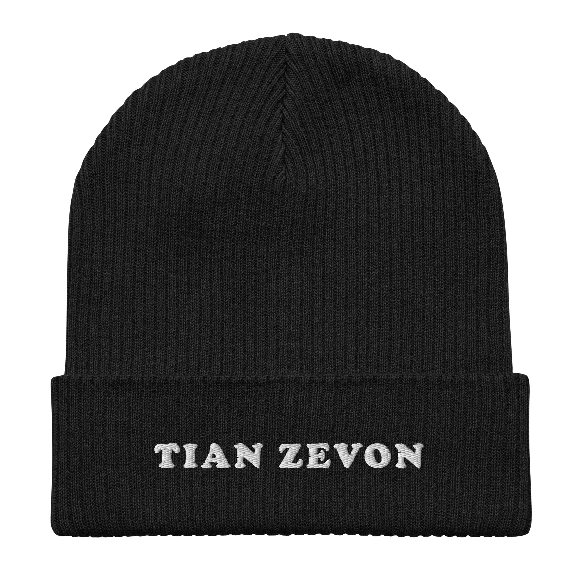 Organic Ribbed beanie hat