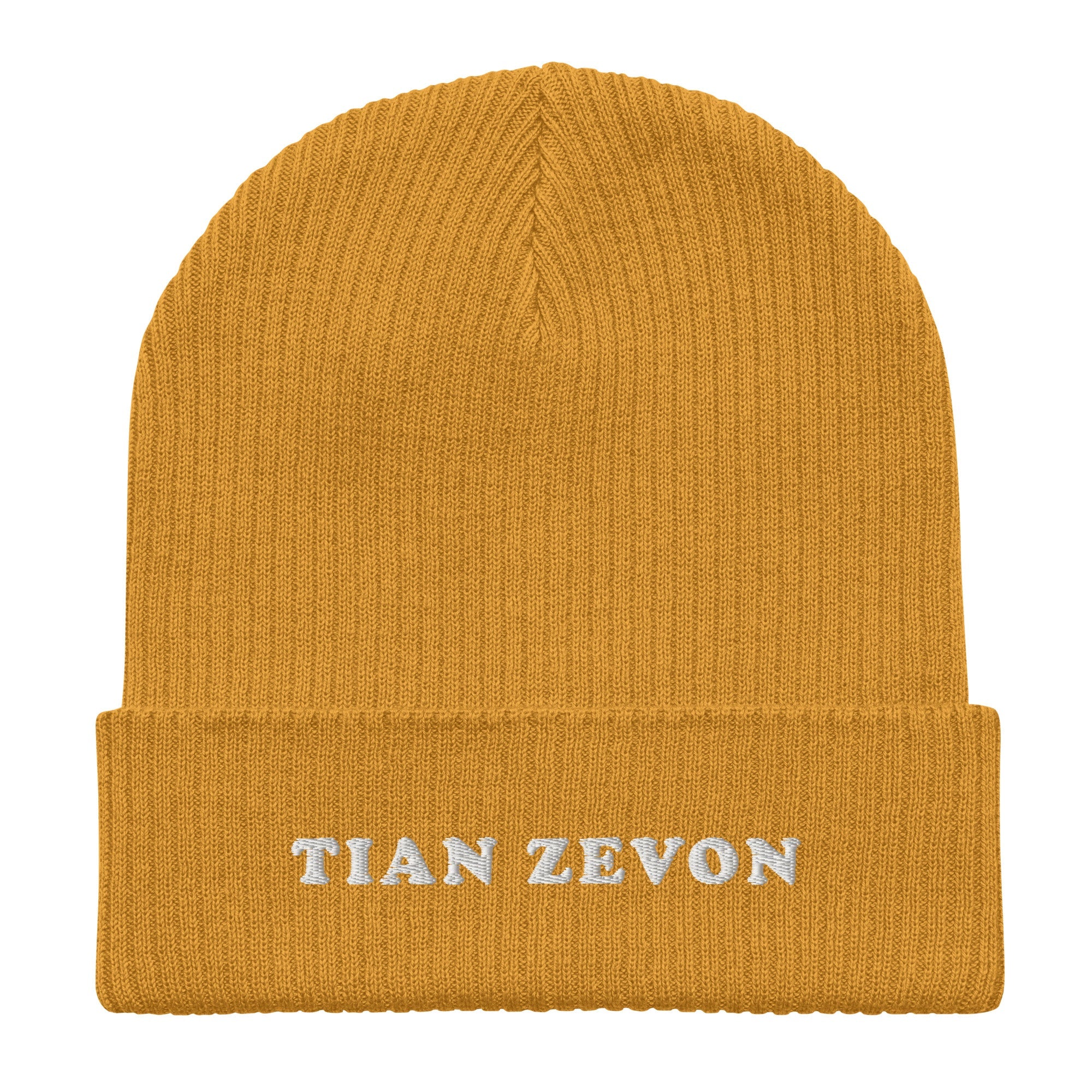 Organic Ribbed beanie hat