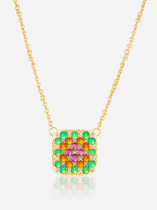 16-18" Granny Squares Pendant Necklace