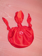 Bamboo silk baby furoshiki bridal handbag in white