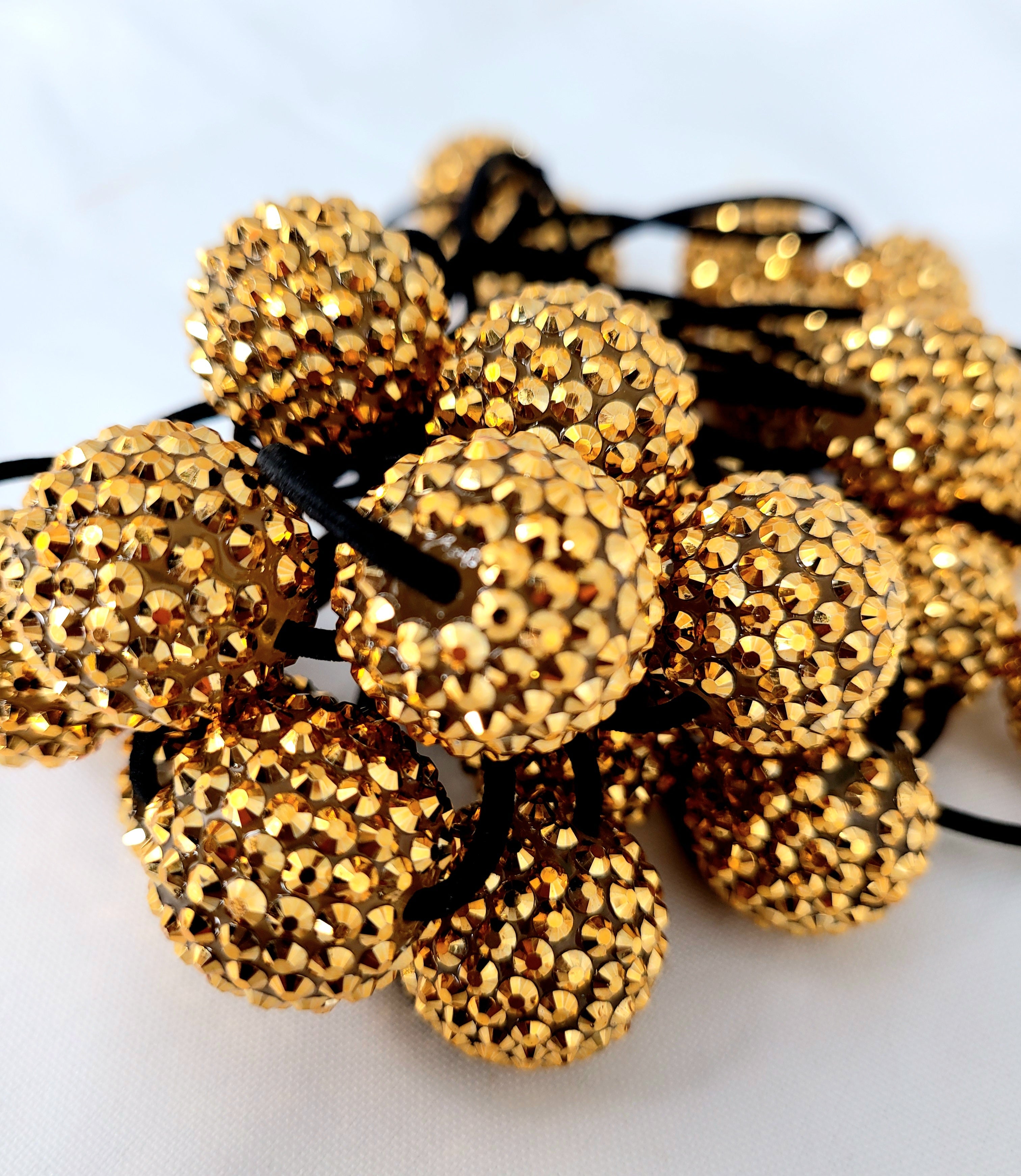 Brown Girls Hair® LARGE Bling Hair Ballies | Hair Ties Knockers Bobbles Ponytail Holders