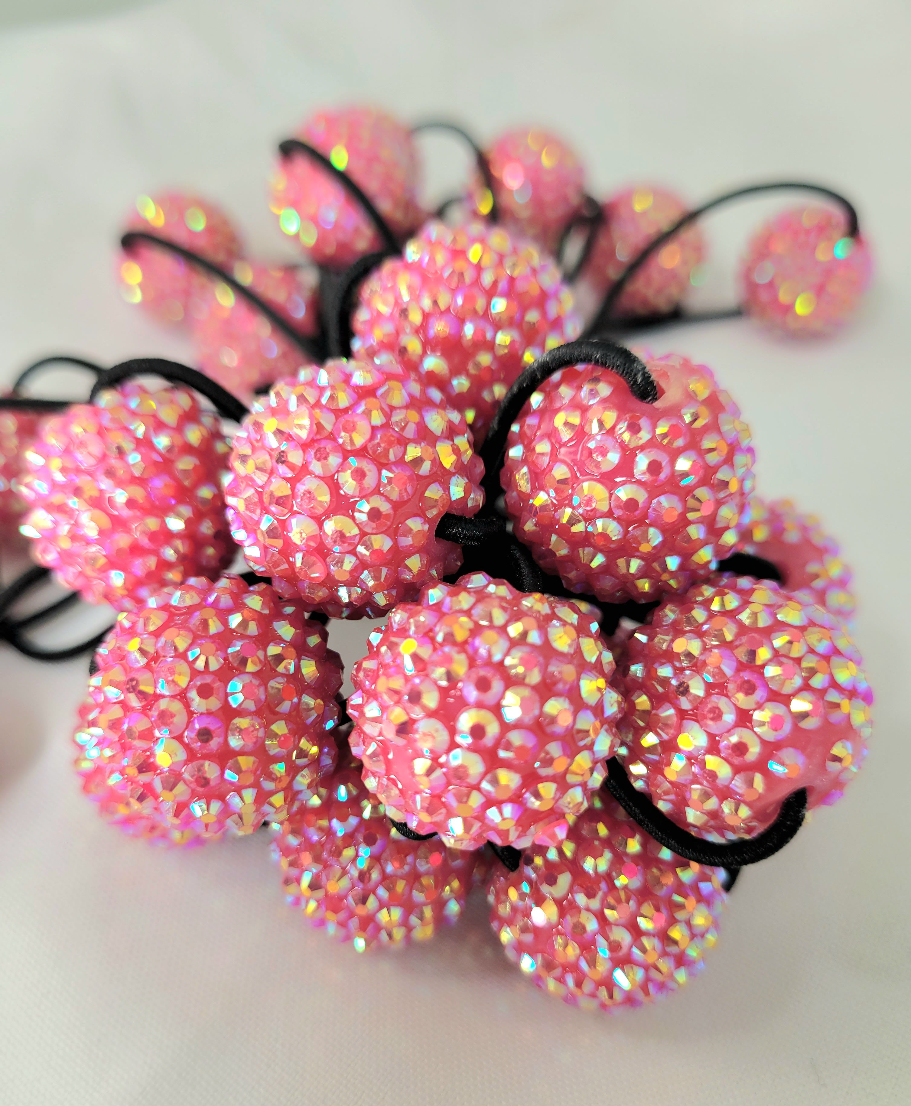 Brown Girls Hair® LARGE Bling Hair Ballies | Hair Ties Knockers Bobbles Ponytail Holders
