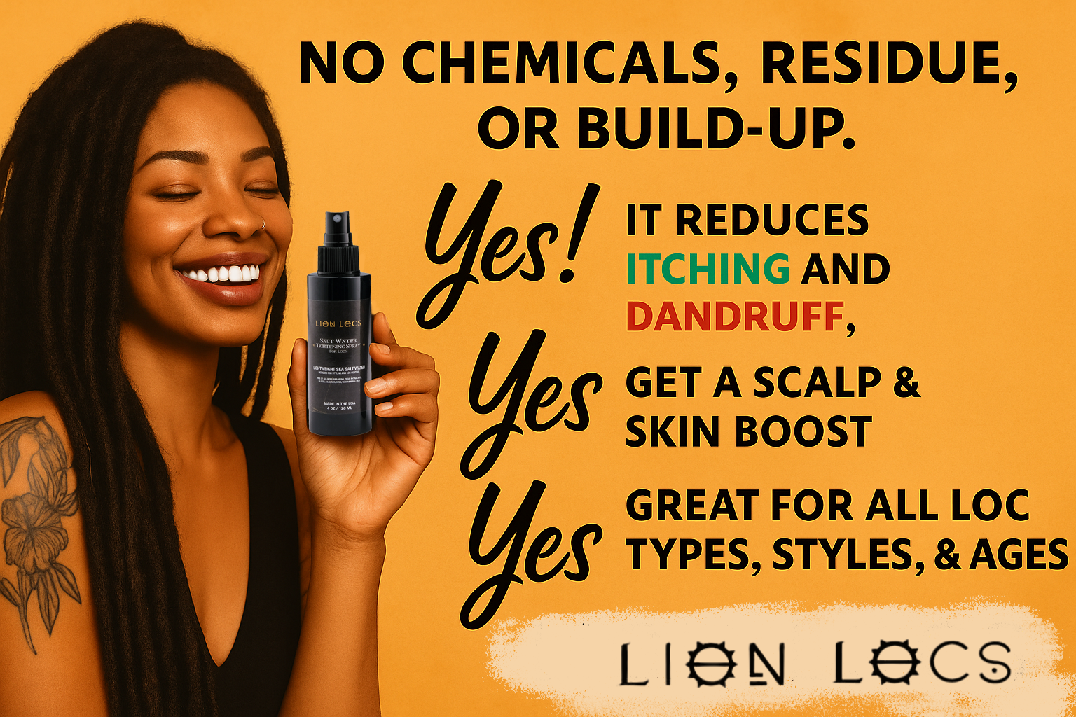 Sea Salt Hair Spray For Locs