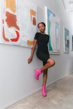 dr LIZA bootie - FUCHSIA PINK