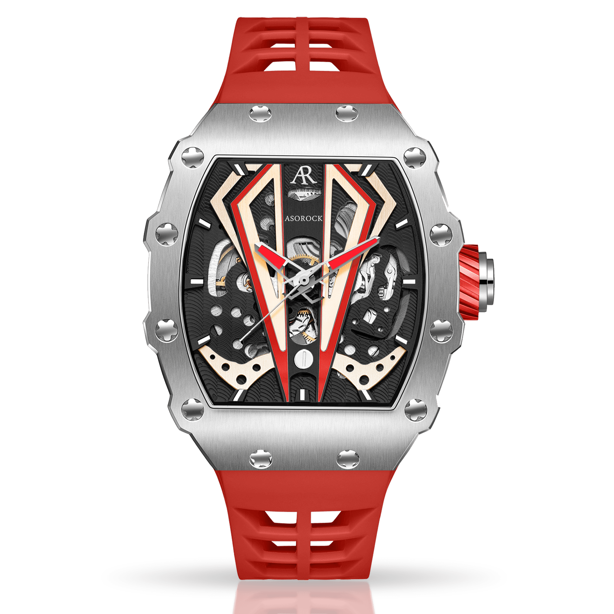 Silver/red Motorsport V2 automatic