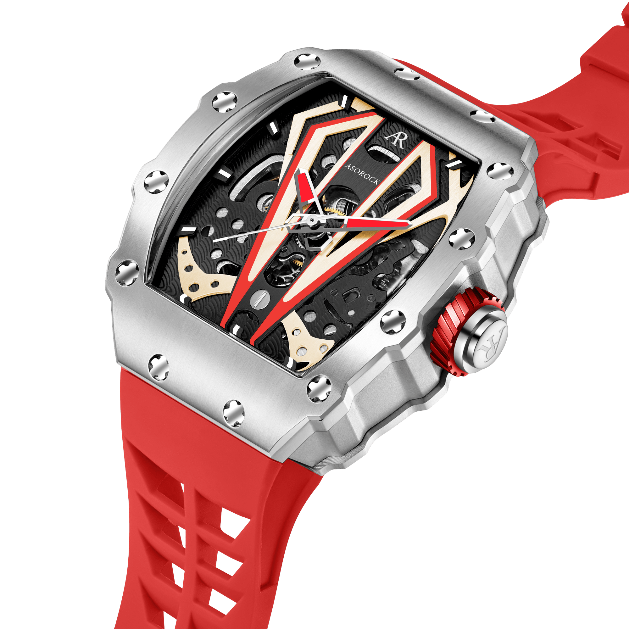 Silver/red Motorsport V2 automatic