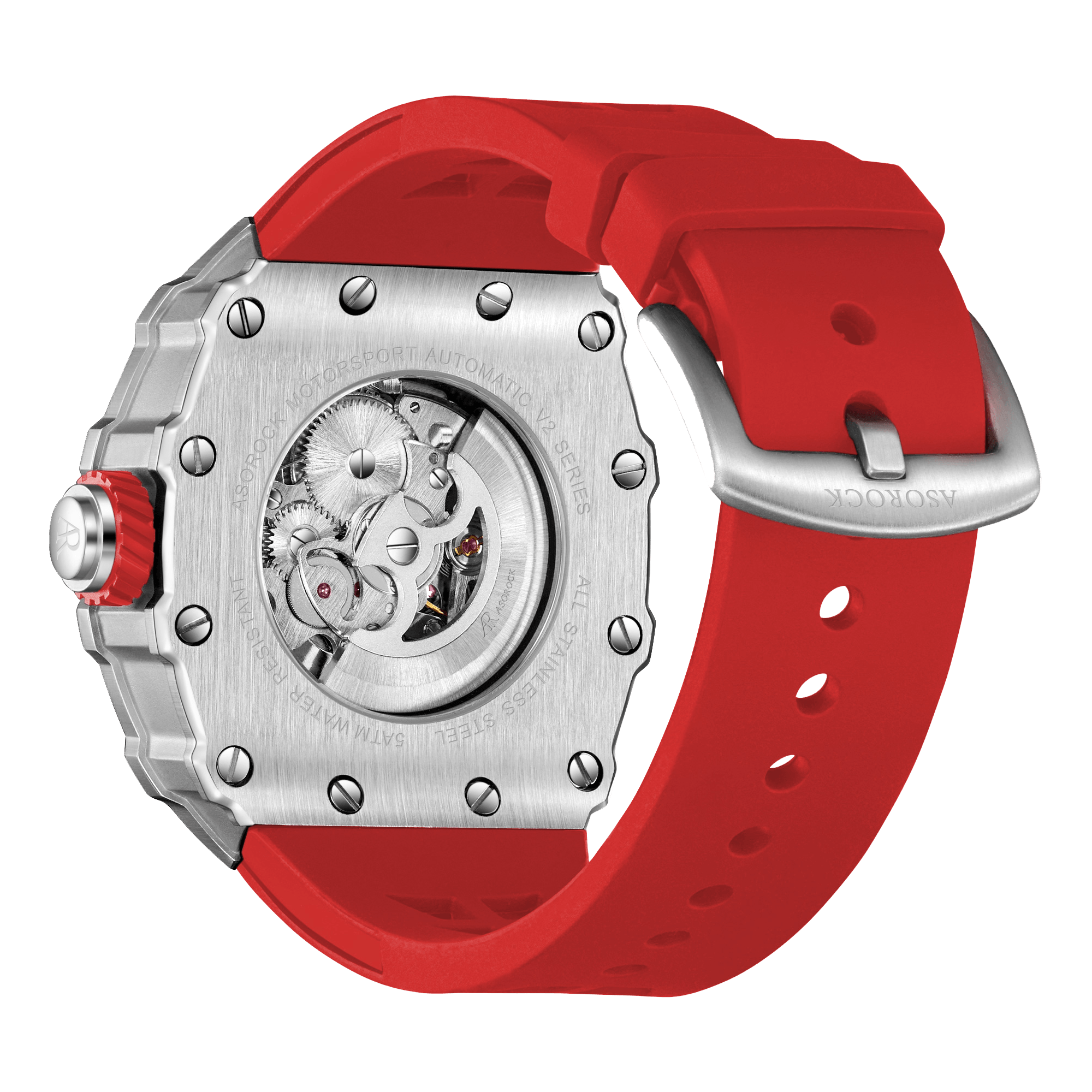 Silver/red Motorsport V2 automatic