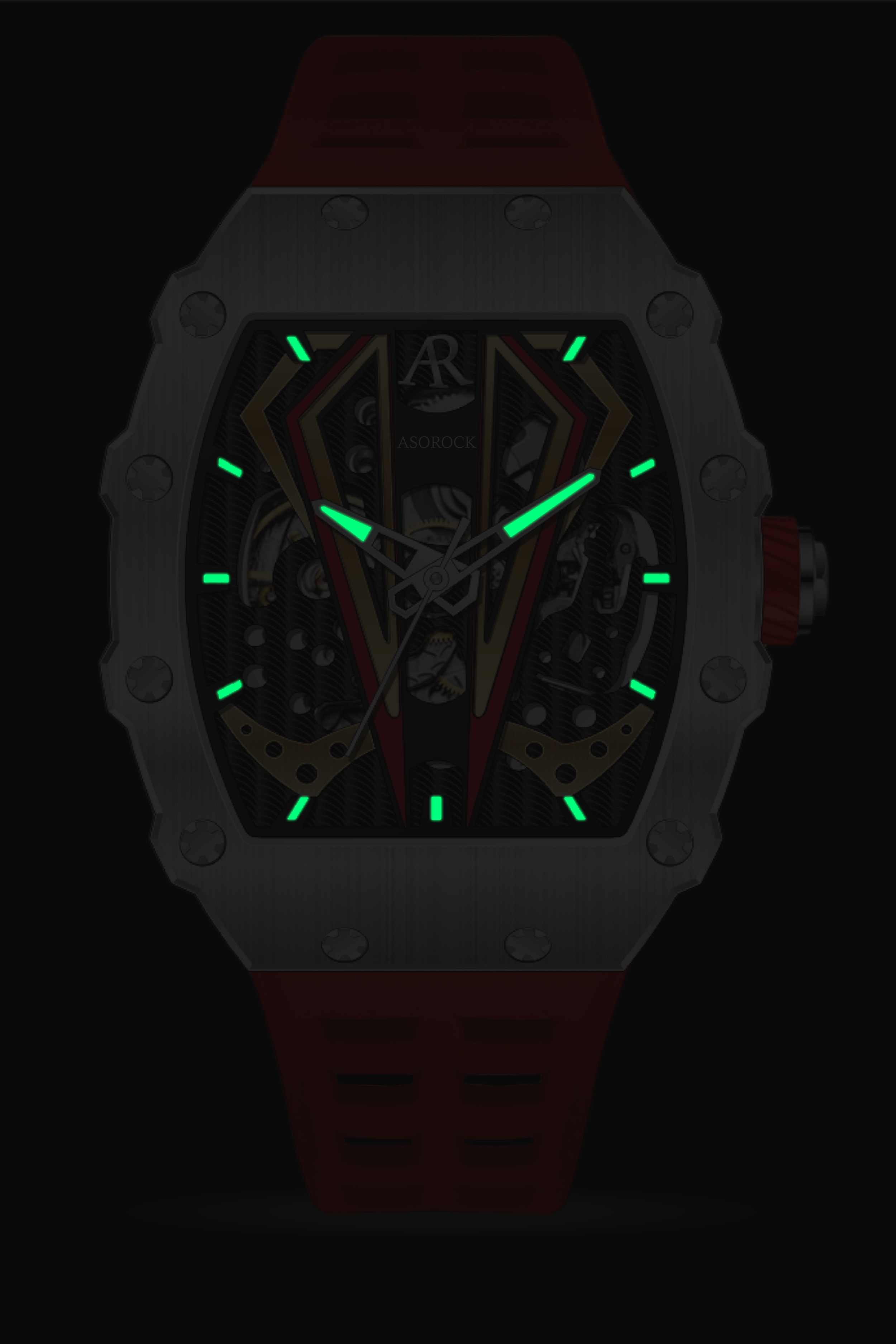 Silver/red Motorsport V2 automatic