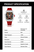 Silver/red Motorsport V2 automatic