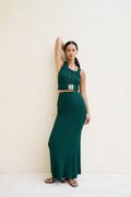 Dom Maxi Skirt - Forest Green