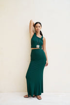 Dom Maxi Skirt - Forest Green