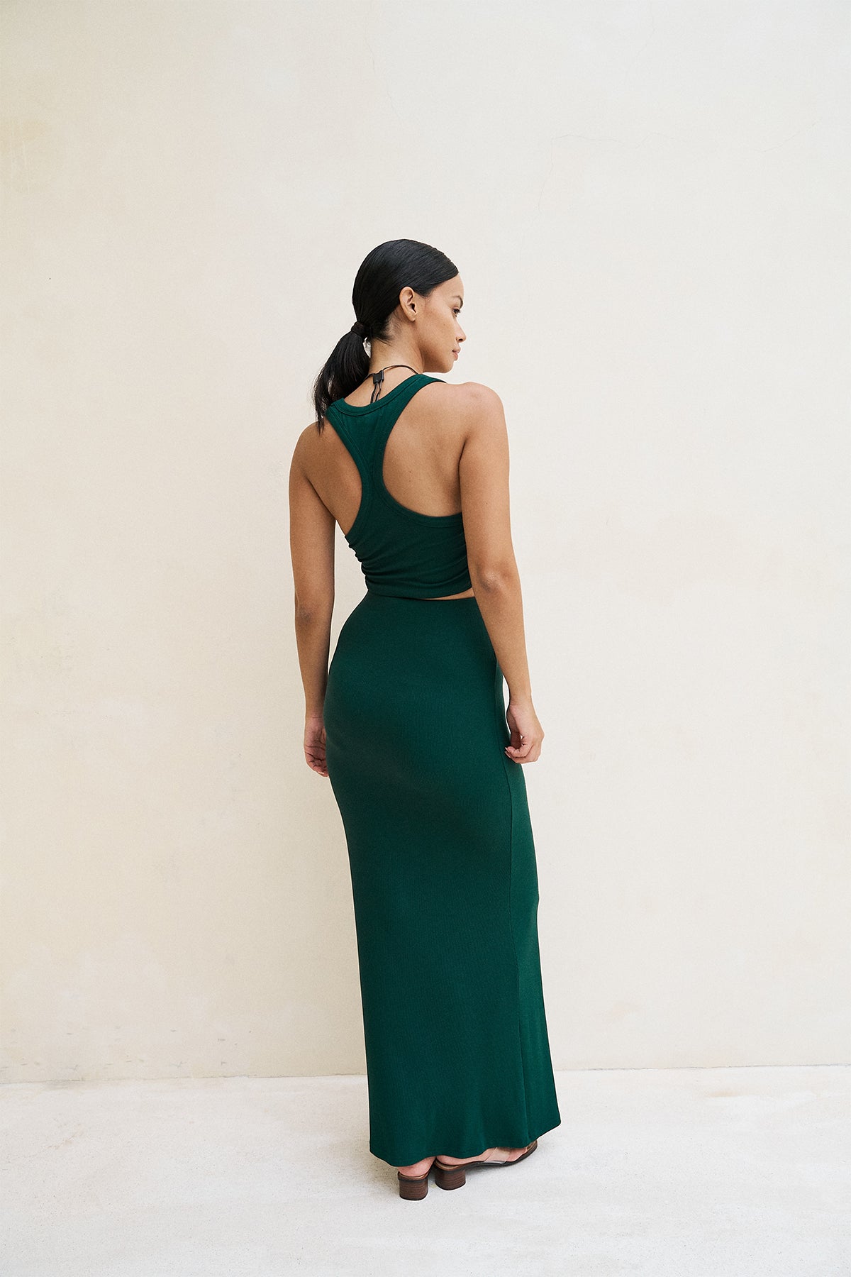 Dom Maxi Skirt - Forest Green