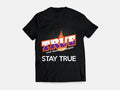Black with White True T-Shirt (Free Shipping) • Please choose your size from S to 4XL