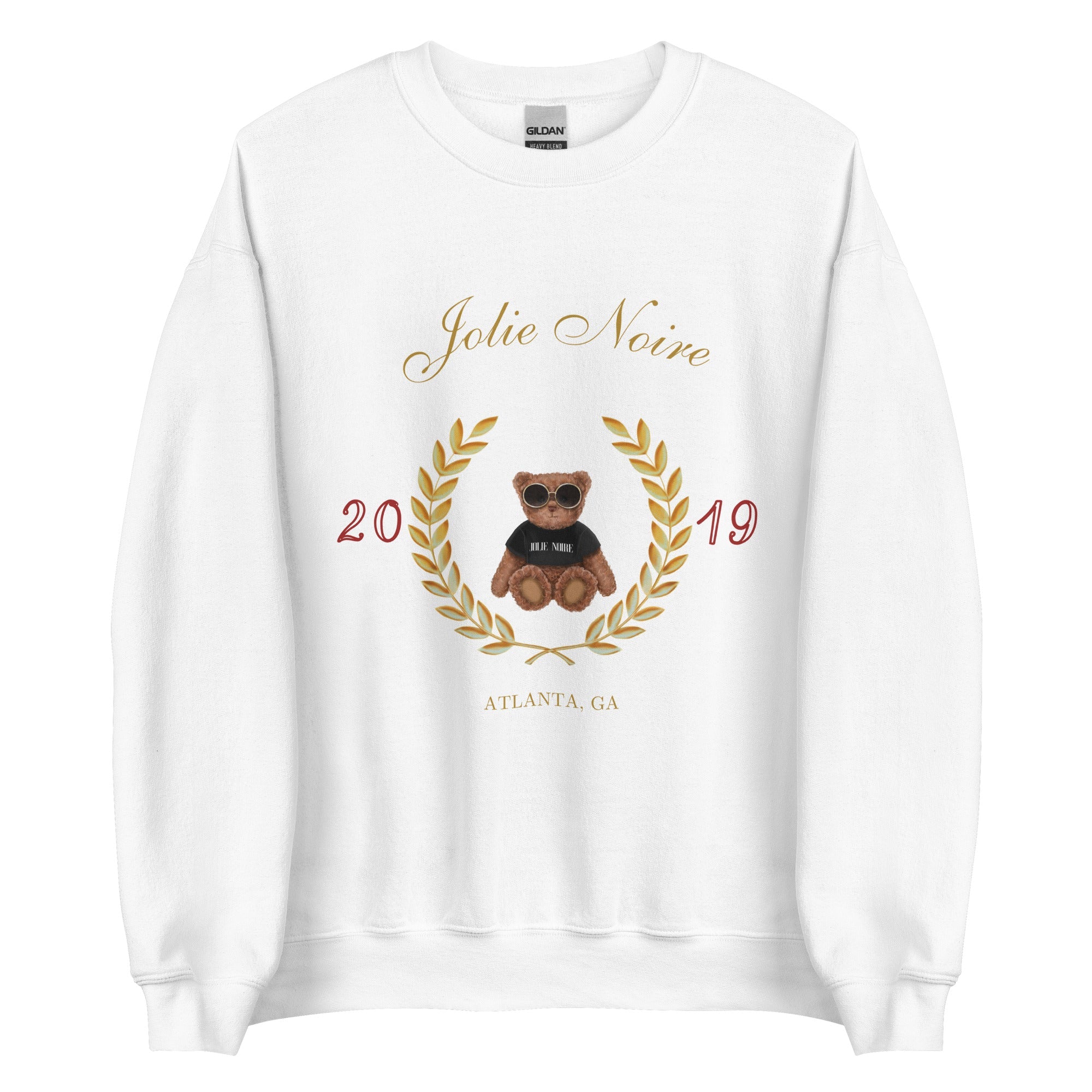 Classic 90s Bear Sweatshirt- White