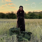 Sac 1 in Pine Canvas with Vegan Trim