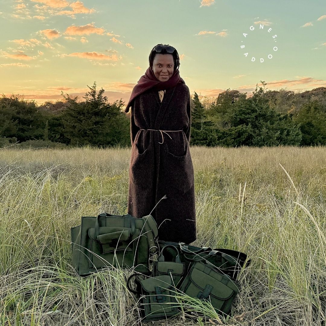 Sac Petit  in Pine Canvas with Vegan Trim