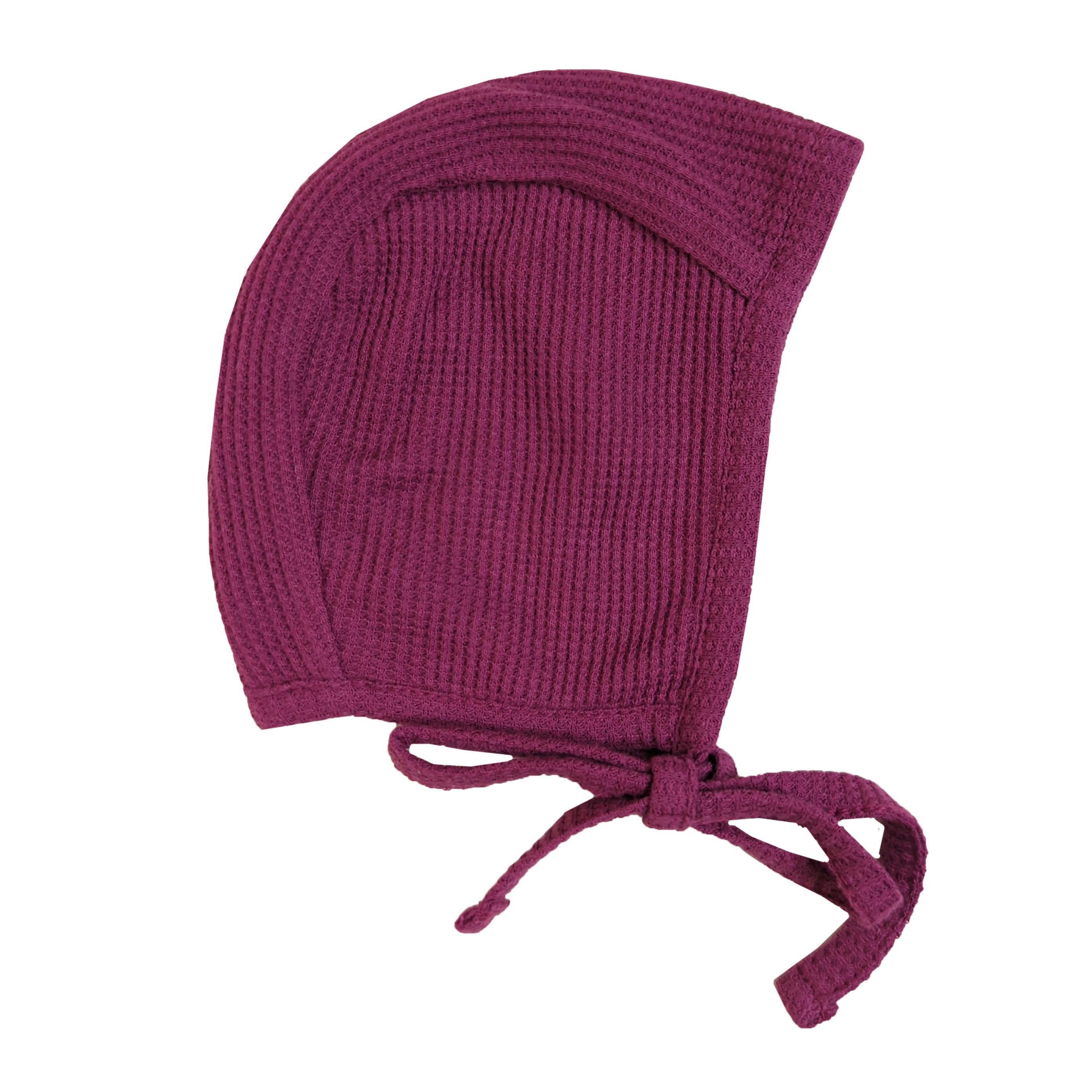 Organic Waffle Bonnet | Berry
