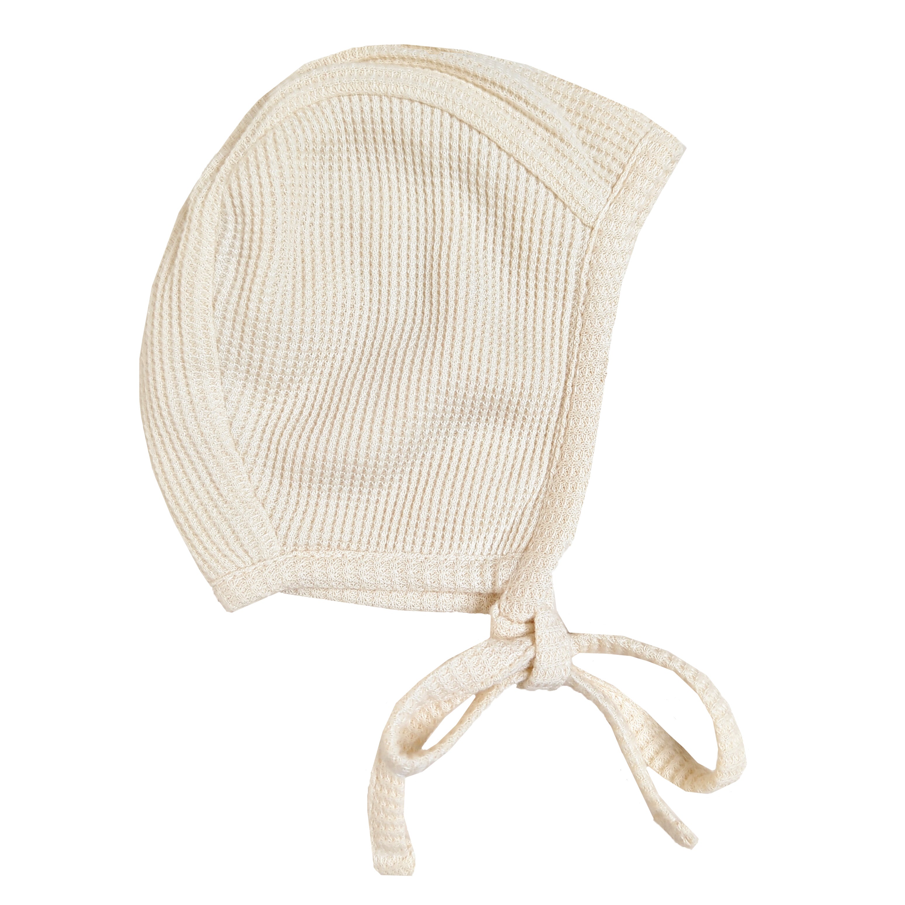 Organic Waffle Bonnet | Milk